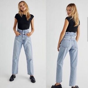 agolde lettuce waistband jeans